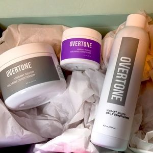 OVERTONE vibrant silver color and conditioner